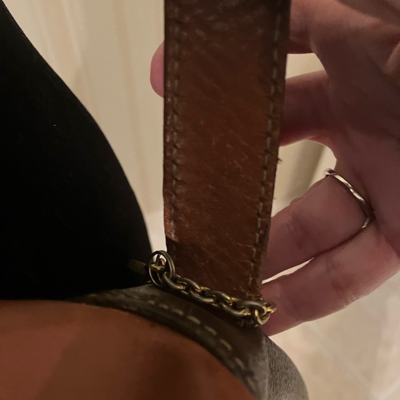 CELINE MACADAM CROSSBODY BAG ADJUSTABLE STRAP MADE IN ITALY Measures 10 X 7.5 in - Picture 4 of 16